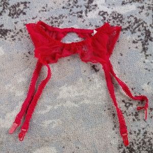 Vintage Red Garter Belt